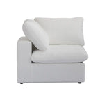 Divano modulare a L con pouf, 5 posti (Antracite scuro / Cachi / Bianco / Grigio)
