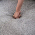 Divano modulare a L con pouf, 5 posti (Antracite scuro / Cachi / Bianco / Grigio)