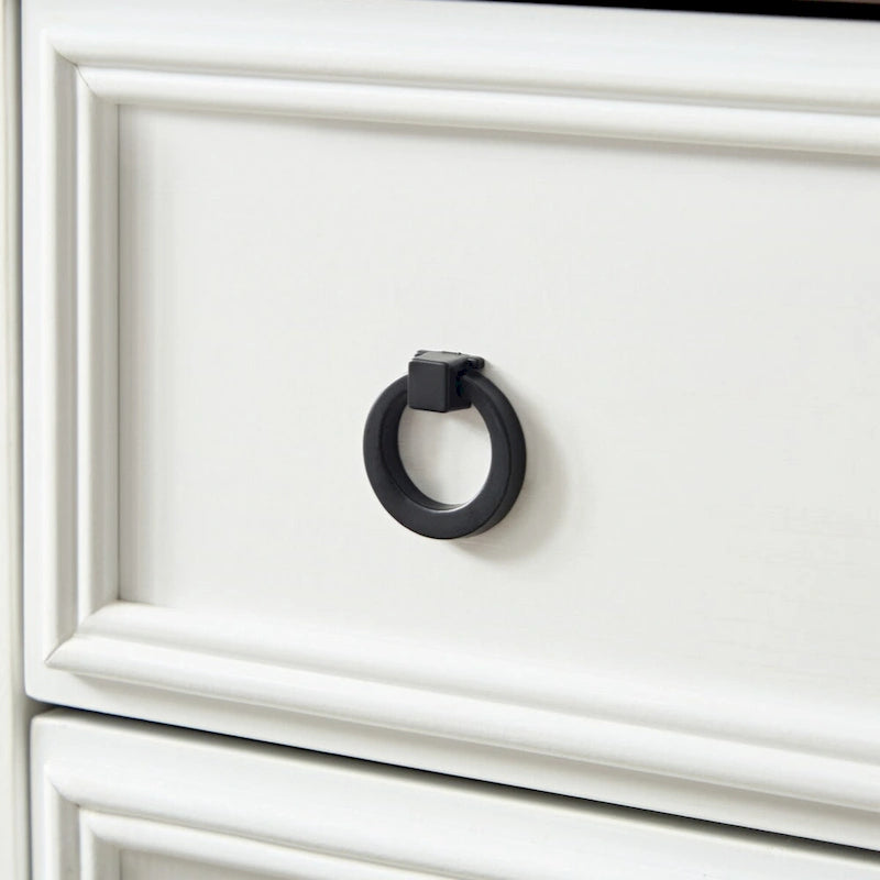 Cassettiera alta a 6 cassetti grigio slavato/bianco – Comodino/Cassettiera per camera da letto singola