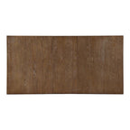 Set tavolo da pranzo allungabile 7 pezzi in rovere rustico e beige (6 posti)
