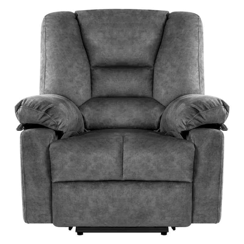 Poltrona Reclinabile Elettrica Grey Power Lift, Singola, con Massaggio e Calore