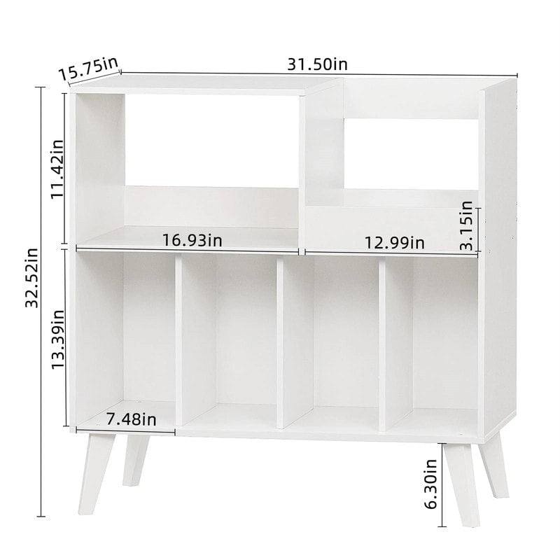Supporto per giradischi in legno (nero/noce/marrone/bianco/naturale), stile con ripiani aperti, per 1 persona