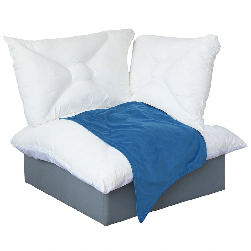Divano componibile a U in velluto verde/arancio/blu/rosso con 2 pouf, 3 posti