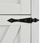 Carrello da cucina su ruote Black / White Farmhouse con anta a ribalta, uso individuale