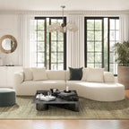 Mallory 134.5  Sofa-in-a-Box RAF Curved Sectional Sofa