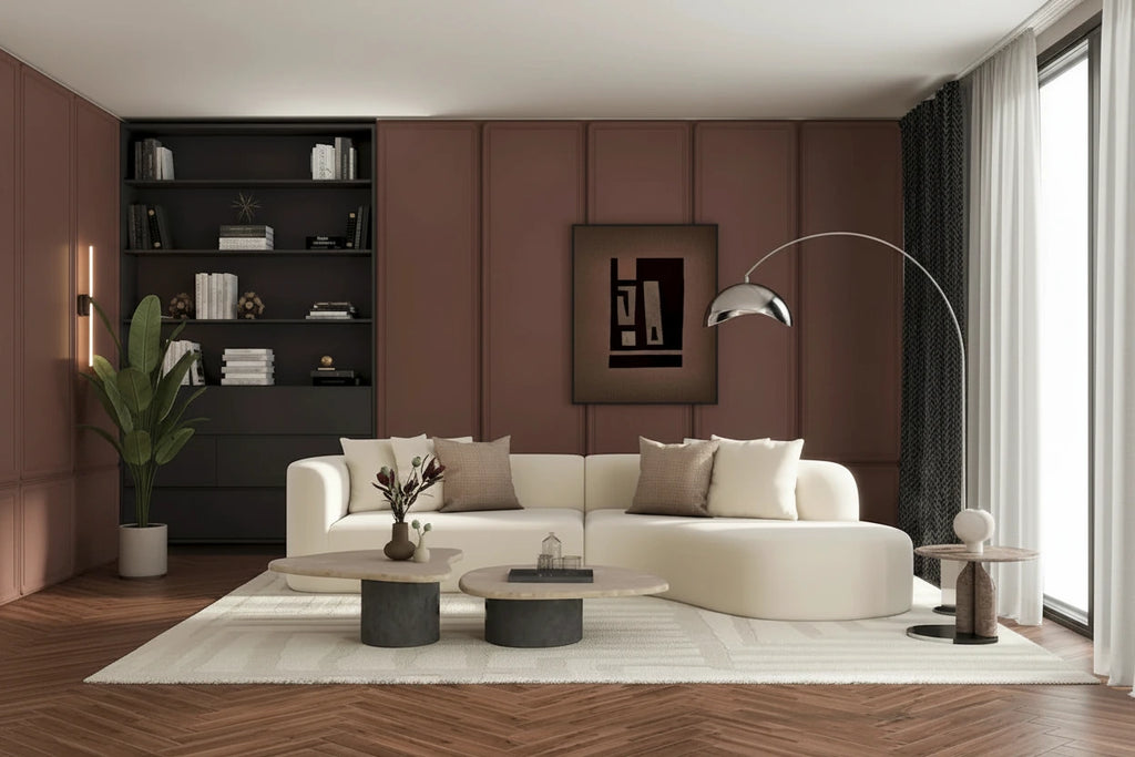 Divano componibile a curva Light Beige con chaise longue, 4-5 posti a sedere
